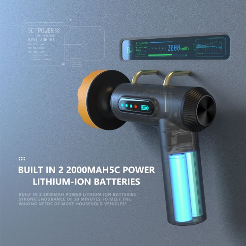Беспроводная полировочная машинка (2000 об/мин, 2000mAh)