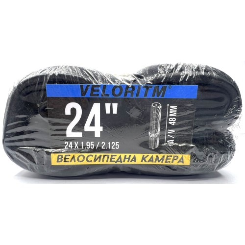 Камера VELORITM 24х1,95/2,125 (A/V 48мм), упаковка-целофан