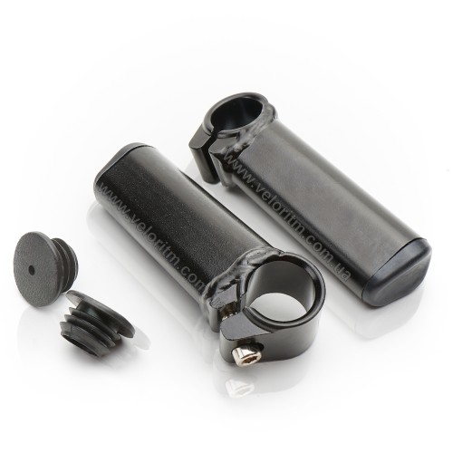 Рога алюминиевые короткие 110mm, черные